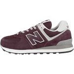 New Balance womens 574 Core Sneaker, Burgundy/White, 11 US