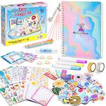 Girls Toys Age 4-12, Scrapbook Kit 4-12 Years Old Girl Gifts for 4-12 Years Olds Craft Kits for Kids Girls Birthday Presents Kids Toys Diary for Girls Teenage Girls Gifts Christmas Xmas Gifts for Kids