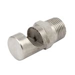 uxcell uxcell 1/2BSP 304 Stainless Steel Wide Angle Flood Jet Flat Fan Spray Tip Nozzle