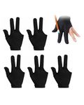 JBB Pool & Snooker Cue Glove Black (Pack of 5) – Billiards Glove for Better Grip, Breathable Stretch Fabric for Smooth Stroke Control
