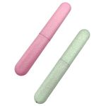 2 Pcs Toothbrush Case, Toothbrush Travel Case Cover, Portable Toothbrush Storage Case, Sutiable for Home Travel Outdoor Camping Hiking Business Trip