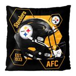 The Northwest Company NFL Pittsburgh Steelers Velvet Pillow, 16" x 16", Connector