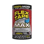 Flex Tape, MAX, 8 in x 25 ft, Black, Original Thick Flexible Rubberized Waterproof Tape - Seal and Patch Leaks, Works Underwater, Indoor Outdoor Projects - Home RV Roof Plumbing and Pool Repairs