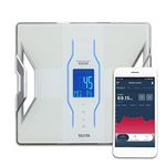 TANITA RD-953 Smart Body Composition Scale with Free App Unique Muscle Quality Score 11 Measurements White