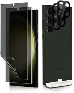 NicMool Privacy Pellicola Protettiva per Samsung Galaxy S23 Ultra 5G [2+2 Pezzi] TPU Anti-Spia Pellicola + Vetro Temperato Pellicola Fotocamera