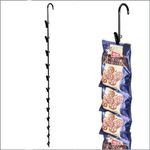 Clip Strip 1 Pack Metal Merchandising, 12 Heavy Duty Clips Display Chips, Snacks, Candy, Impulse Items in Retail Stores, Concession Stands, Party, Events, 31" L, Black Corp.