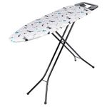 Beldray LA031190DFEU7 Compact Ironing Board – Folding Ironing Table, 7 Heights, Collapsible, Adjustable Iron Rest, Heat Reflective Surface, Lightweight, Machine Washable Dog Print Cover, 110 x 33 cm