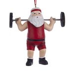 Kurt S. Adler Santa Weightlifter Ornament A1861 New