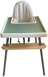 CubsCo Compatible Placemat for IKEA Antilop Baby High Chair – Silicone, BPA Free, Dishwasher Safe IKEA High Chair Accessories for Baby and Toddler (Sage)