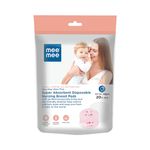 Mee Mee Disposable Nursing Breast Pads 24 Pcs | Ultra Thin Honeycomb Nursing Breast Pads with Leak Guard | Super Absorbent, Soft Cotton Maternity Pads | Compact & Discreet