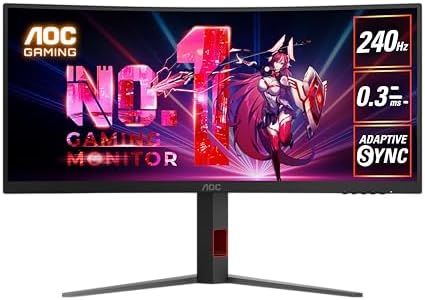 AOC CU34G4Z 34" Fast VA WQHD Curved Gaming Monitor