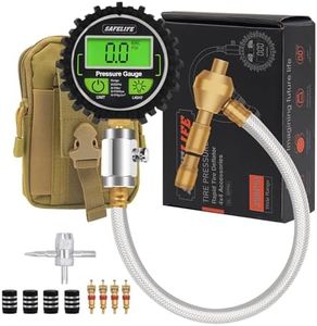 SAFELIFE 4x4 Digital Tire Deflator kit，Professional Tire Pressure Gauge 250PSI, Rapid Air Down Tire Deflators Offroad Accessories