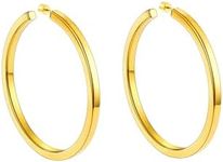 Gold Large Hoop Earrings for Women 