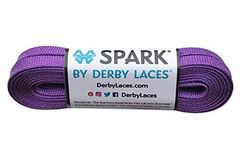 Derby Laces Purple Spark Shoelace for Shoes, Skates, Boots, Roller Derby, Hockey and Ice Skates (96 Inch / 244 cm)