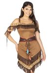 Leg Avenue Women's 4 Piece Native Princess Costume, Brown, Small/Medium