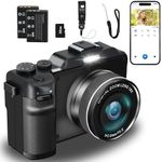 4K Digital Camera,48MP 18X Digital Zoom Autofocus Vlogging Camera with 32G Memory Card 2 Batteries,Cameras for Photography Camcorder for YouTube