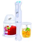 Orpat HHB-157E-EC 250-Watt Hand Blender with Chopper (White)