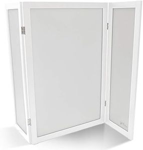 PetFusion ModestCat Litter Box Privacy Screen (3' Tall; 4' Wide, White). Cat Litter Box Furniture Best for Your Cat's Health