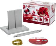 Bowdabra Bow Maker Tool for Ribbon, Create Bows for Wreaths, Decor, Gifts, Kit Includes 10 Yards of Gold Bow Wire