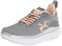 Gravity Defyer g-defy XLR8 Run Running Shoes for Women | Comfortable Orthopedic Shoes for Standing All Day | Patented VersoShock Technology | Wide Toe Box Gray/Pink