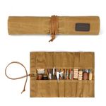 Tourbon Portable Small Tool Bag Canvas Roll Up Knife Tools Organizer Carrier Storage Case with 15 Pockets for Carpenter Craftsmen