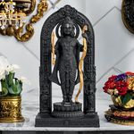 Global Grabbers Polyresin 3D Ram Lalla Ayodhya Idol Statue Showpiece Murti for Home Decor Decoration Gift Gifting Items