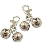 Harts Keepsafe Purse Handbag Keys Security Nickel Plated Bell Attachment to Prevent Pick Pockets 5 x Unit