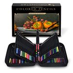 Orionstar Colouring Pencils Set of 120 Colors with Zipper Case for Adult Artist Beginner, Vibrant Numbered Pencil with Premium Soft Core for Professional Drawing Art, Sketching, Shading, Coloring Book