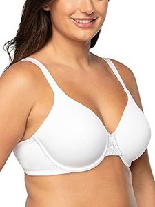 Vanity Fair Women's Plus Size Full Figure Beauty Back Smoothing Bra, Underwire-White, 42DD