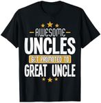 Uncles Great Uncle T-Shirt Pregnancy Reveal Great Uncle T-Shirt