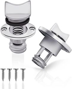 Nerites 2 Pcs Oval Garboard Boat Kayak Drain Plugs, Marine 316 Stainless Steel Drain Plug Kit, Fits 1'' Hole - Thread for 3/4'' with Screws & Rubber Seal O-Rings for Dinghy Boats, Canoes and Yachts