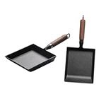 VOSAREA Flat Skillet Nonstick Frying Pan Rectangular Frying Pan Nonstick Non Stick Pan Tamagoyaki Rectangle