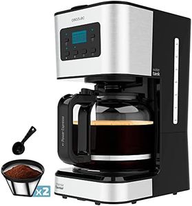 Cecotec Programmable drip coffee machine Coffee 66 Smart Plus. 980 W, capacity 12 cups, ExtemAroma technology, AutoClean function, stainless steel design, LCD screen, 1.5 L capacity