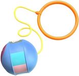 Light Up Skip Ball-Ankle Hula Hoop, LED Light Up Ankle Skip Ball, Jump Rope Balls with Foot Loops, Skipball with Motion, Outdoor Interactive Games Gifts for Girls Women (Blue)