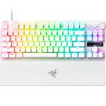 Razer Huntsman V3 Pro Tenkeyless - Tenkeyless Analog Optical Esports Wired Gaming Keyboard -White Edition-RZ03-04981700-R3M1