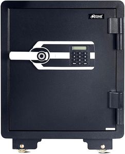 Ozone 40L Fireproof Safe Locker for Factories/Warehouses – High-Security Fingerprint Lock, Dual Unlocking Options (Fingerprint & PIN), 76kg, 2-Year Warranty – Superior Fire Protection & Durability