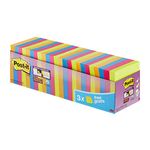 Post-it Super Sticky Notes, Double the Sticking Power, 24 Pads, 2160 Sheets, 76 mm x 76 mm, Green, Pink, Blue, Orange Colors - Self-Sticking Notes for Walls, Monitors and Fridge