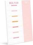 Bliss Collections Magnetic Meal Planner Note Pad, 50 Sheets - Shades of Pink 6 x 9 To Do List and Organizer for Groceries, Meal Prep, Notes, Tasks to Keep You Organized, Easy Tear-Off Sheets Notepad