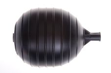 Kerick Valve PF45K Polyethylene Oval Float Ball, 4" Diameter, 5" Length, 1/4" Female Thread