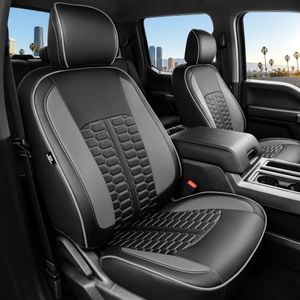 FEINEPRO Custom Seat Covers for Ford F150 CrewCab XL XLT 2015-2020