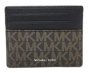 Michael Kors Men's Cooper Tall Card Case Wallet (Brown/Black)