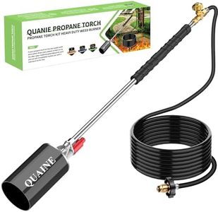 Propane Torch Weed Burner Kit,High Output 2,400,000 BTU with Self Igniter and Flame Control,Heavy Duty Blow Torch with 10FT Hose,Flamethrower for Weeding,Roofing,Melting Ice,BBQ