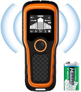 Detector de pernos 5 en 1,Detector de Pared con Pantalla LCD,Localizador escáner de Pared multifunción para Detectar Madera, Metal y Líneas Eléctricas, Detector Cables y Tuberias