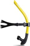 ZIONOR T1 Snorkel Lap Swimming Swimmer Training Diving Snorkeling Comfortable Mouthpiece One-Way Purge Valve for Pool Open Water - Yellow