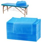 100pcs Spa Bed Sheets Disposable, Massage Table Disposable Sheets, Waterproof Massage Bed Covers Disposable Non-Woven Fabric, 31.5" x 74.8" Blue