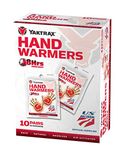 Yaktrax Disposable Hand Warmers With Up To 8 Hours Of Heat, Odourless & Environmentally Safe, Keep Warm During Outdoor Activities, Black, 3.5" x 0.25"/8.9cm x 0.6cm, Pack of 20 (10 x 2pcs)