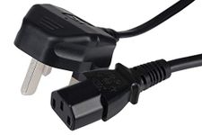 Maplin Power Lead IEC C13 Female Plug to UK 3 Pin Mains Plug 13 Amp Fuse, 2m Cable