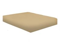 NIYS Luxury Bedding 100% Egyptian Cotton 40CM/16 Extra Deep Fitted Sheets (Beige, Double)