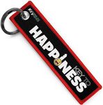 KEYTAILS Keychains, Premium Quality Key Tag for Motorcycle, Car, Scooter, ATV, UTV [Key to Happiness]