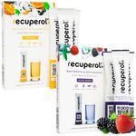 Recuperol Rehydration & Recovery Electrolytes Powder, Dehydration Supplement, 12 Sachets, Replace Electrolytes & fluids, Zinc, Vitamin C, B12, D3, Potassium, Orange & Mixed Berry Variety Bundle